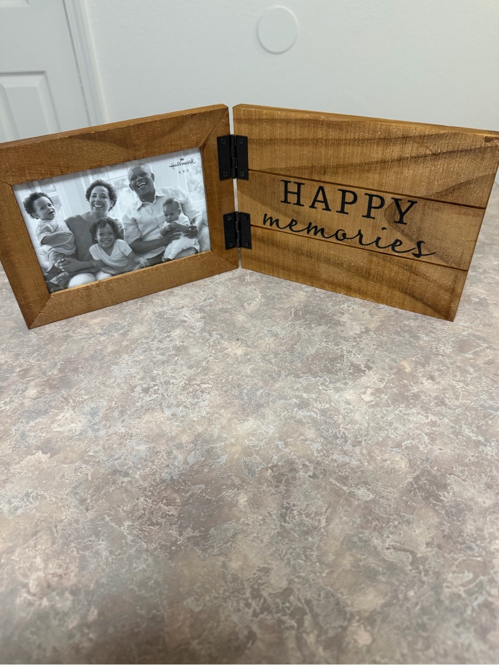 Hallmark rustic wood hinged picture frame
